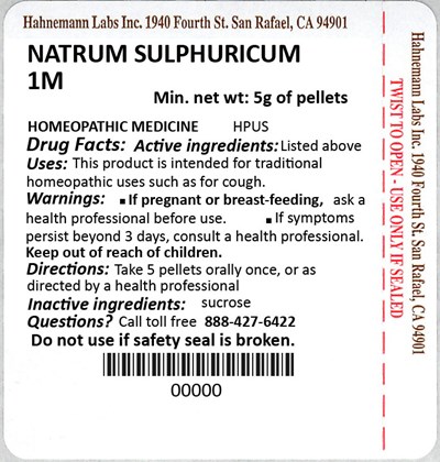 Natrum Sulphuricum 1M 5g - Natrum Sulphuricum 1M 5g